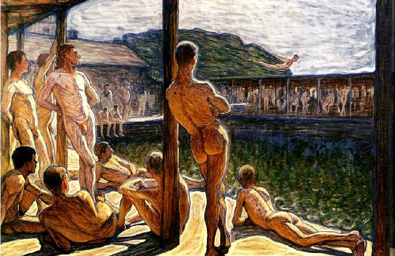 Eugene Jansson flottans badhus china oil painting image